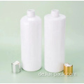 Großhandel angepasstes leeres Shampoo Haustierplastikflasche mit goldener schwarzer weißer Scheiben -Top -Kappe